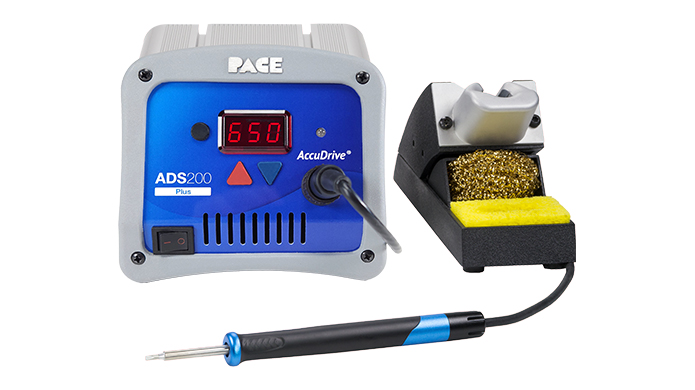 ADS200 PLUS AccuDrive® Production Soldering Station with TD-200 Tip-Heater Cartridge Iron & Instant SetBack Tool Stand