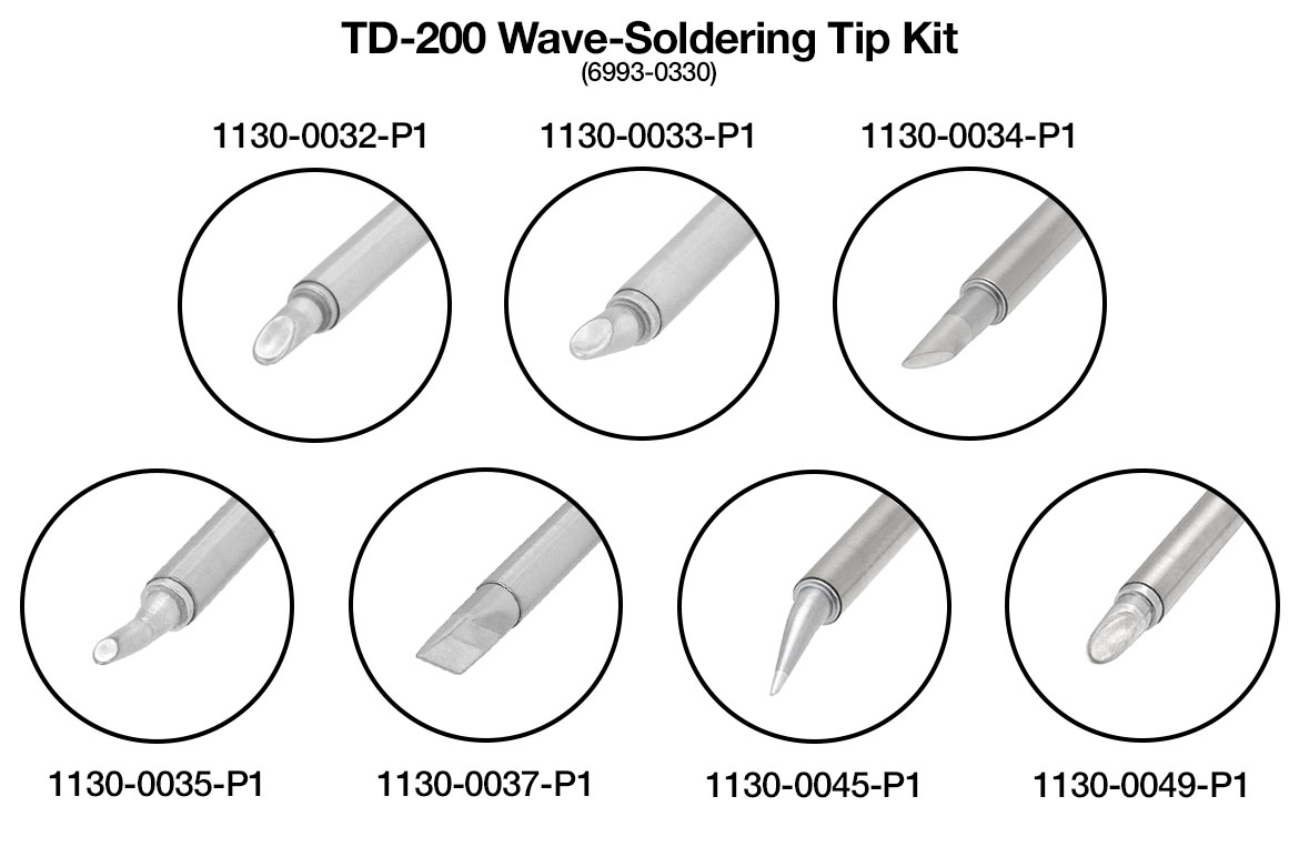 TD-200 Wave-Soldering Tip Kit (7)